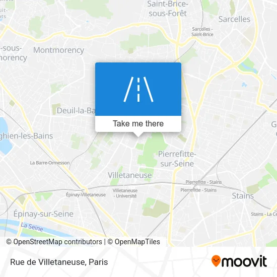 Rue de Villetaneuse map