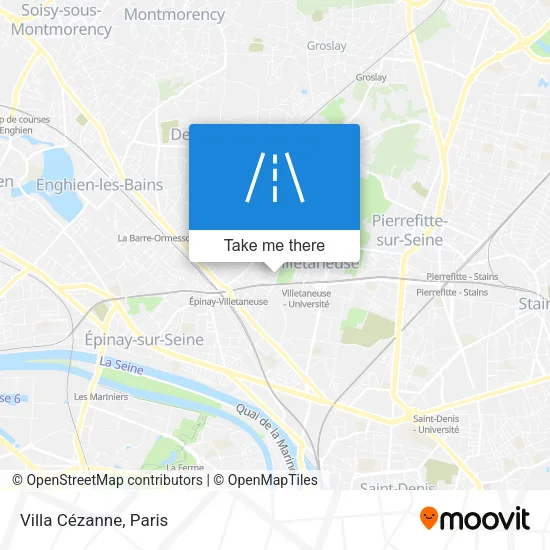 Villa Cézanne map