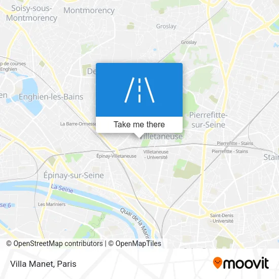 Villa Manet map