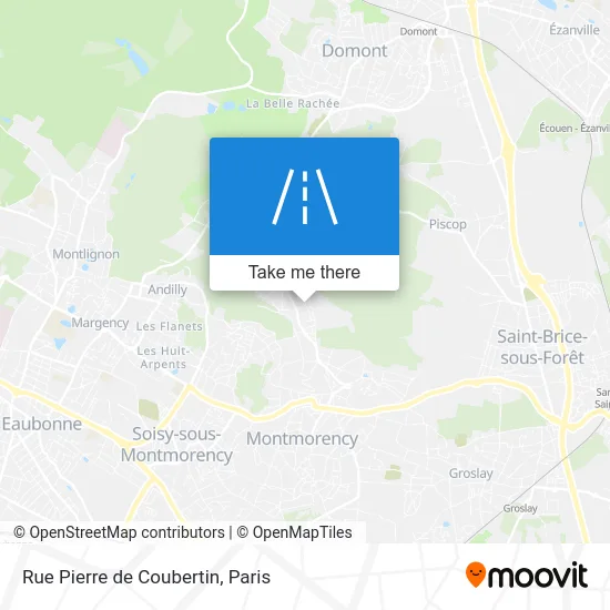 Rue Pierre de Coubertin map