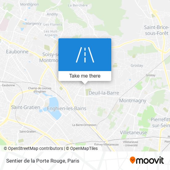 Sentier de la Porte Rouge map