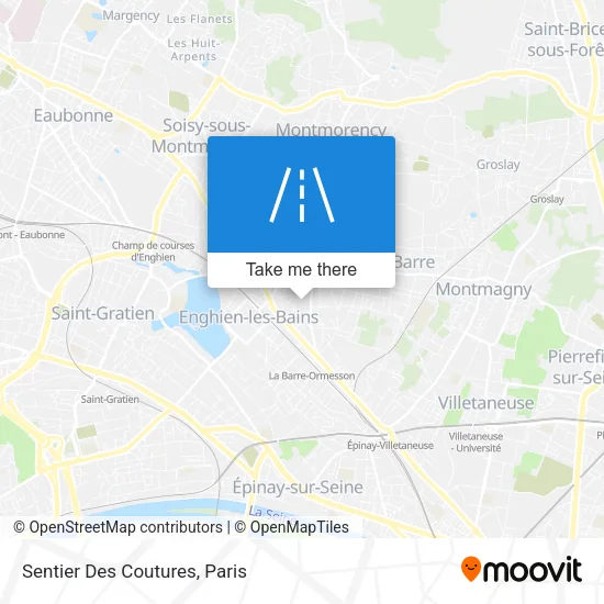 Sentier Des Coutures map