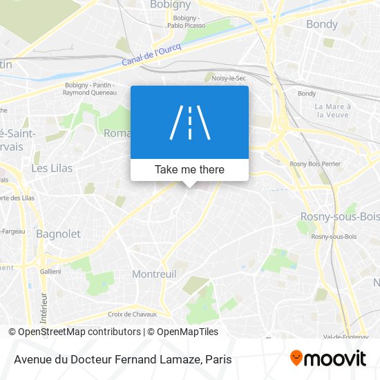 Mapa Avenue du Docteur Fernand Lamaze