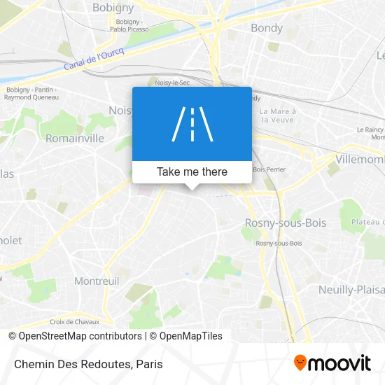 Chemin Des Redoutes map
