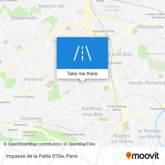 Impasse de la Patte D'Oie map