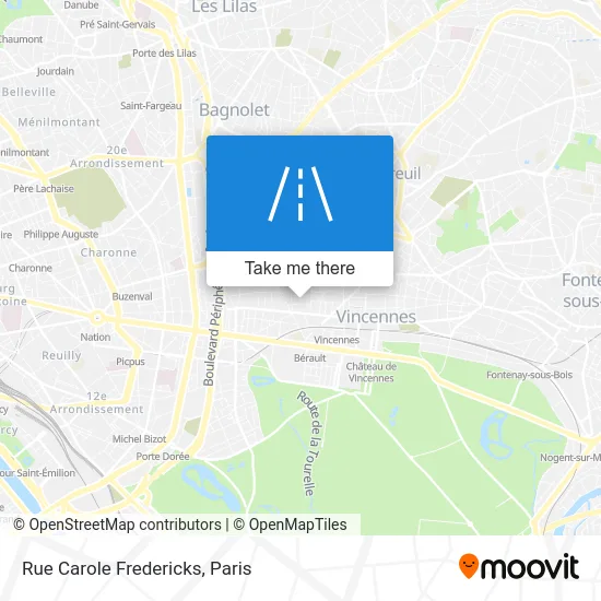 Rue Carole Fredericks map