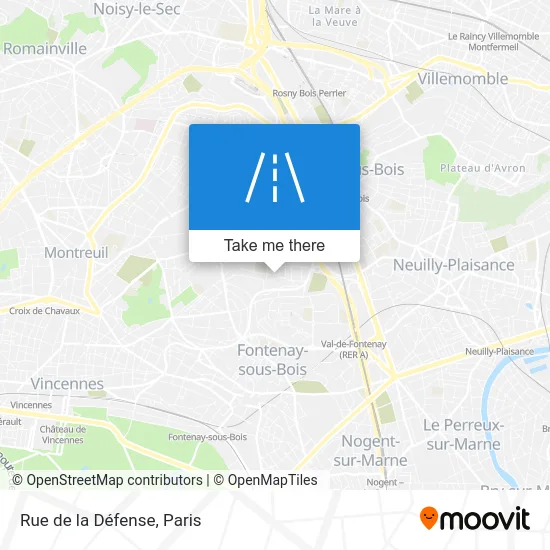 Rue de la Défense map