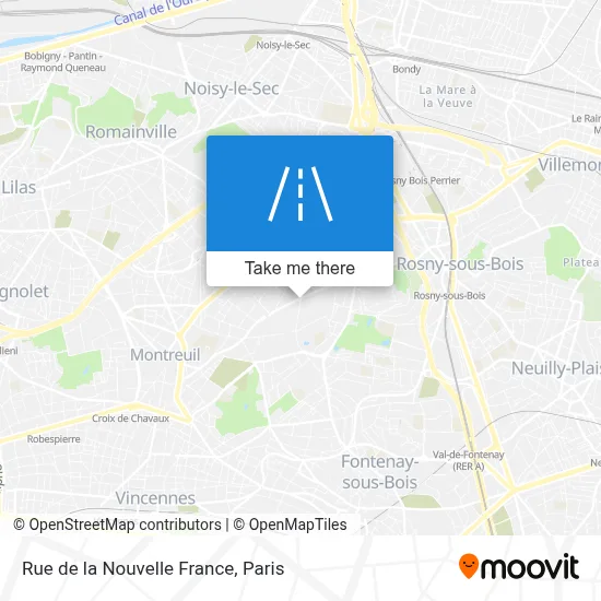 Rue de la Nouvelle France map