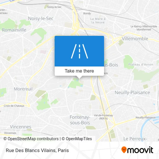 Rue Des Blancs Vilains map