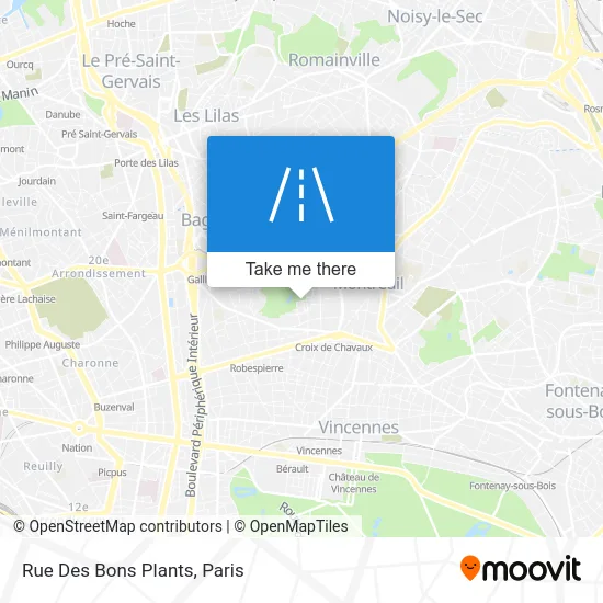 Rue Des Bons Plants map