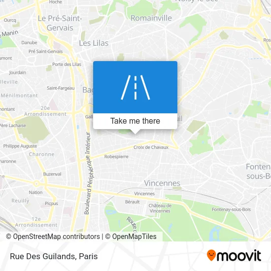 Rue Des Guilands map