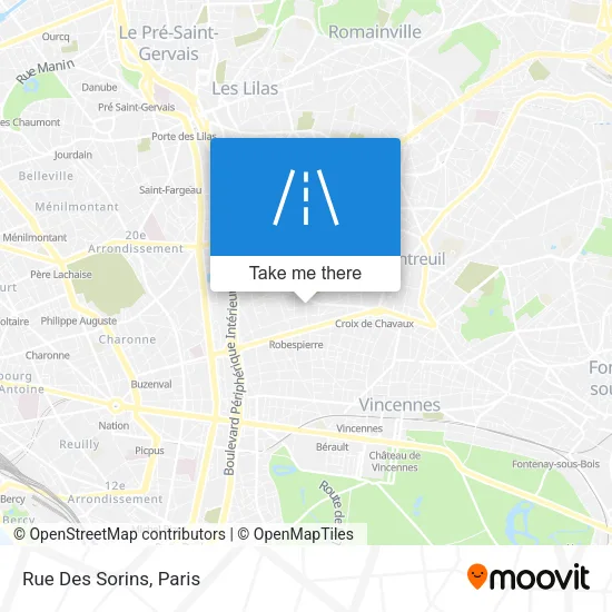Rue Des Sorins map