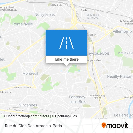 Rue du Clos Des Arrachis map