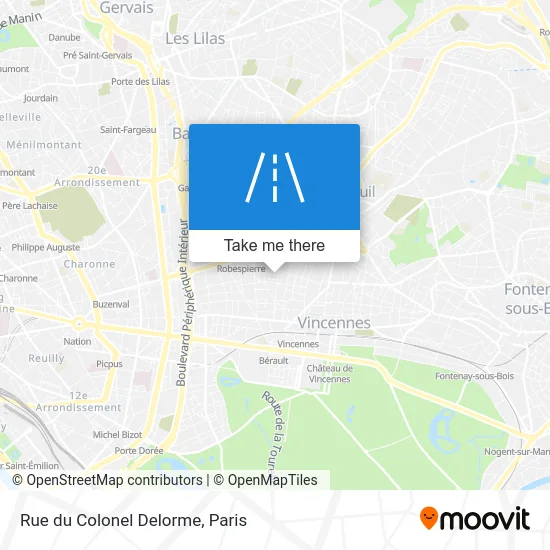 Rue du Colonel Delorme map