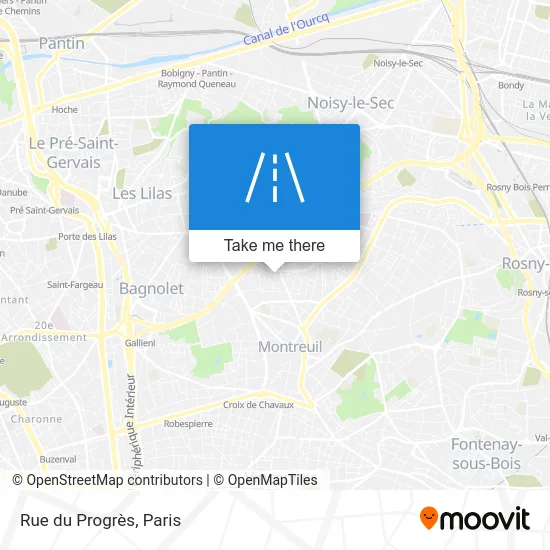 Rue du Progrès map