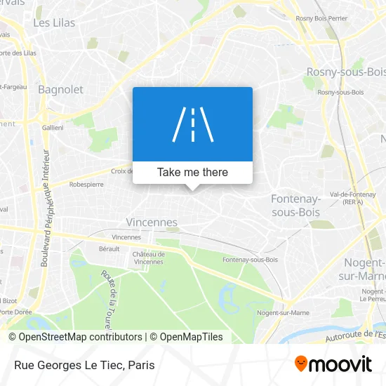 Rue Georges Le Tiec map