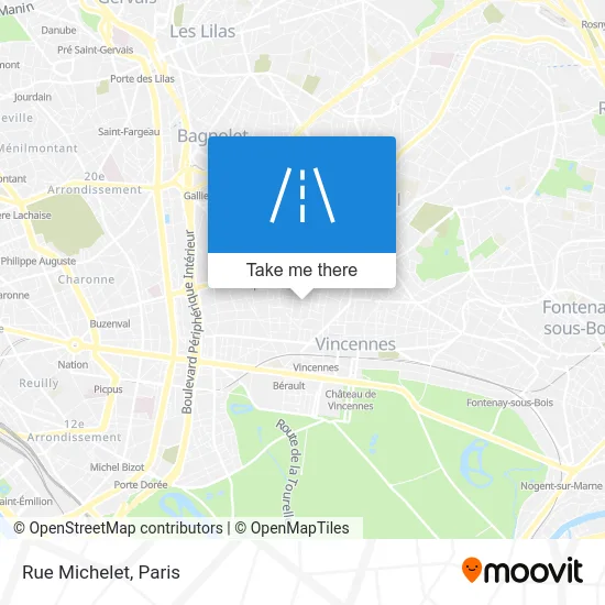 Rue Michelet map
