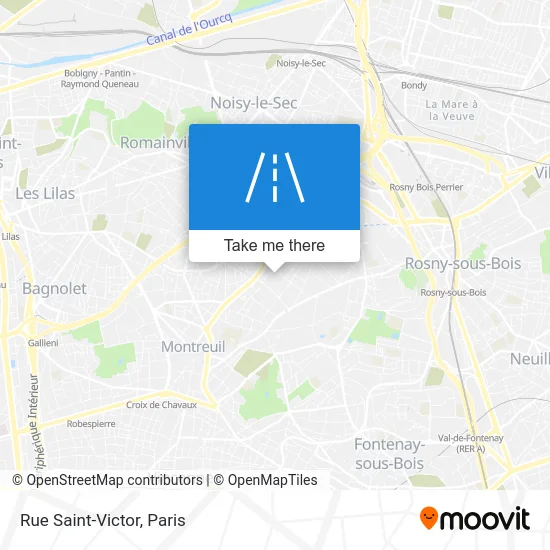 Rue Saint-Victor map