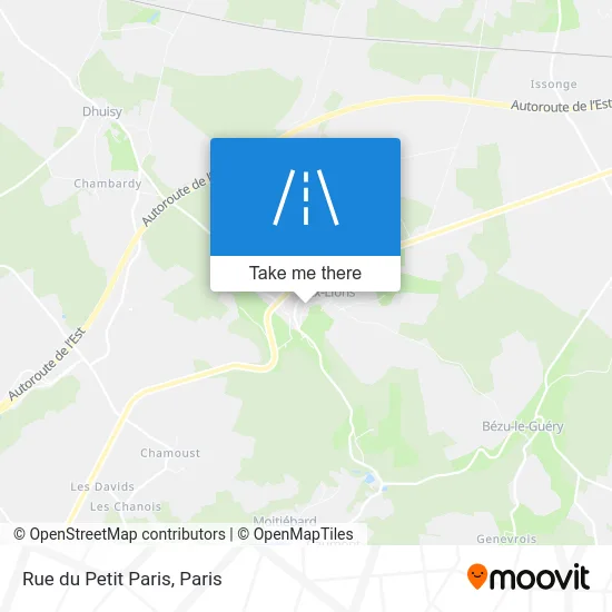 Rue du Petit Paris map