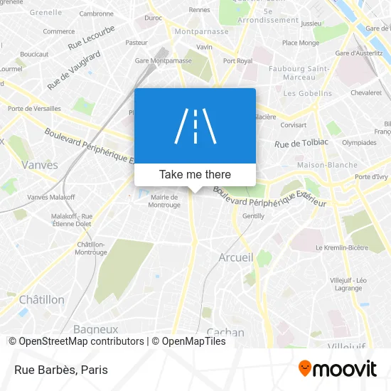 Rue Barbès map