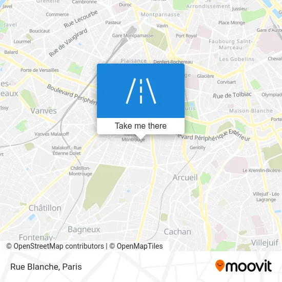 Rue Blanche map