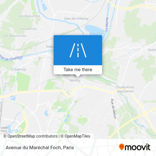Avenue du Maréchal Foch map