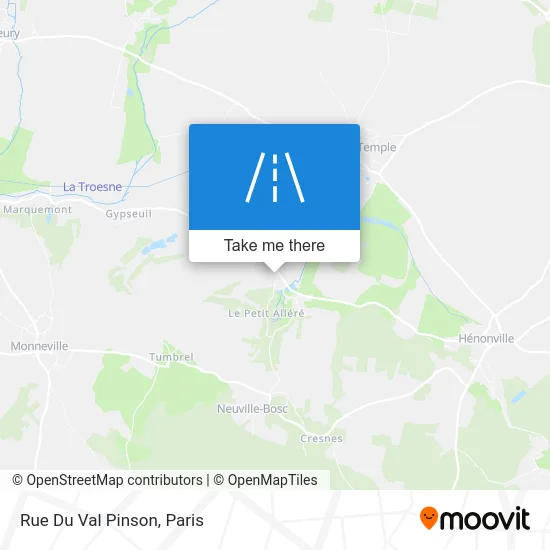 Rue Du Val Pinson map