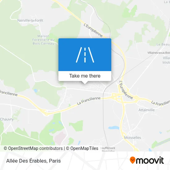 Allée Des Érables map