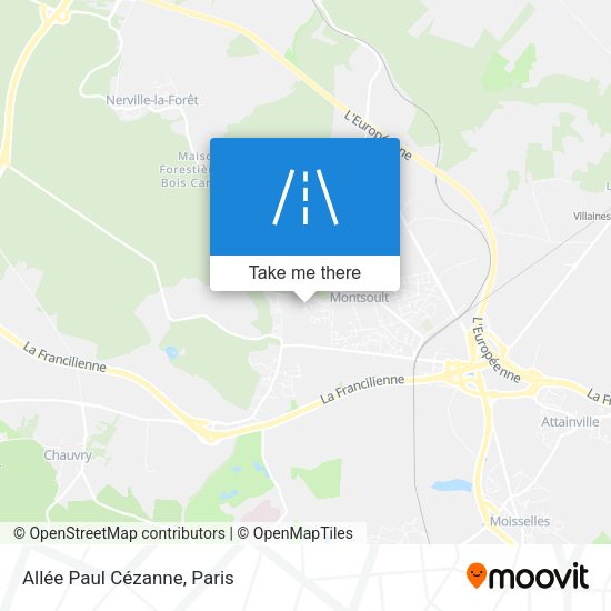 Allée Paul Cézanne map