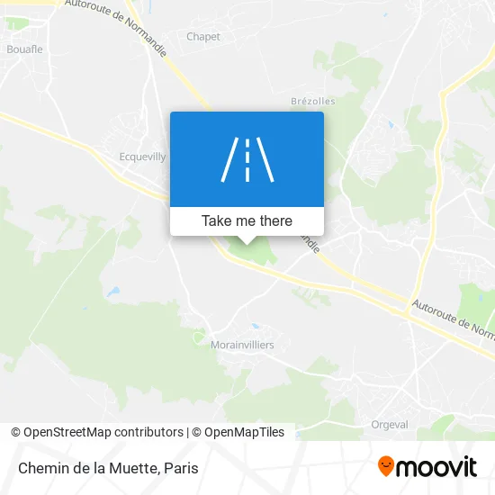 Chemin de la Muette map