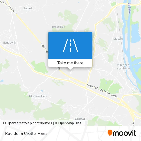 Rue de la Crette map