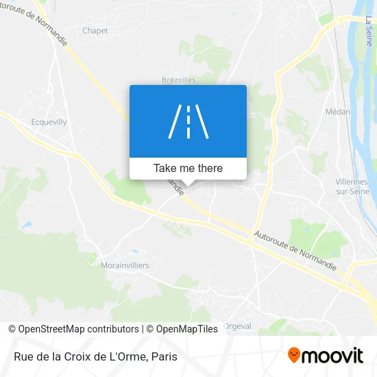 Rue de la Croix de L'Orme map