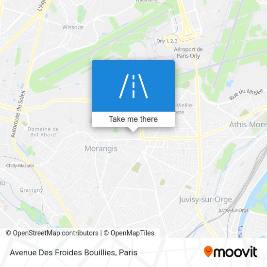 Avenue Des Froides Bouillies map