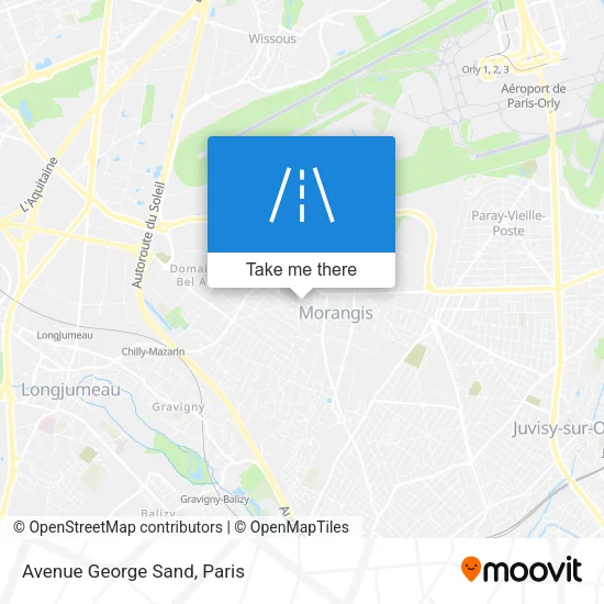 Avenue George Sand map