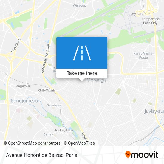 Avenue Honoré de Balzac map