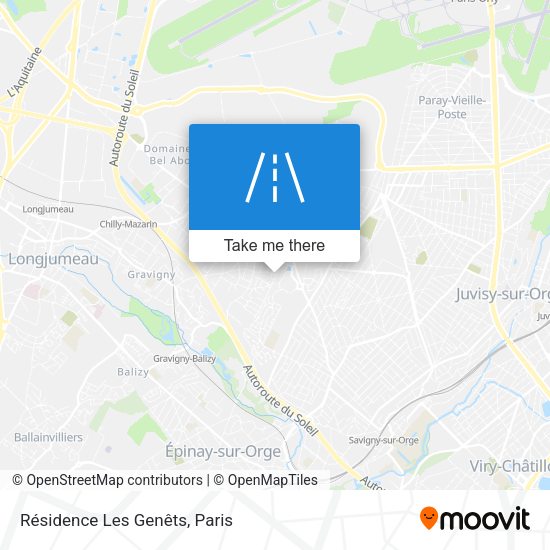 Résidence Les Genêts map