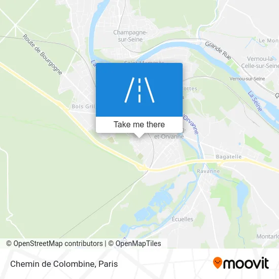 Chemin de Colombine map