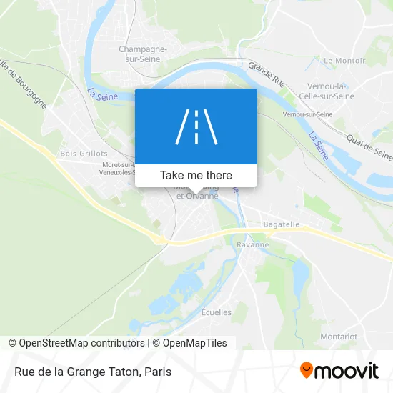Rue de la Grange Taton map
