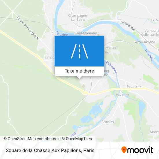 Square de la Chasse Aux Papillons map