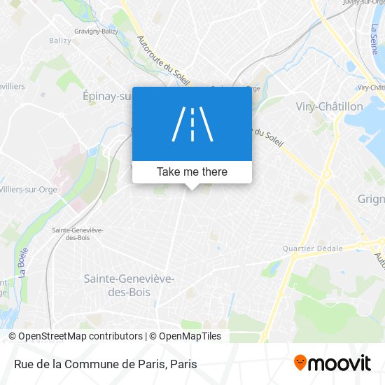 Mapa Rue de la Commune de Paris