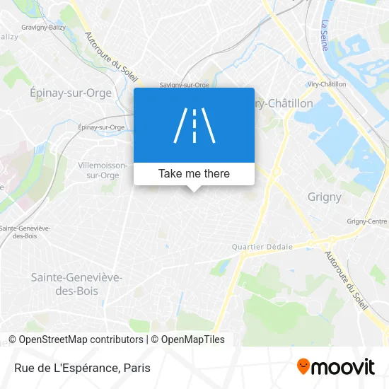 Rue de L'Espérance map