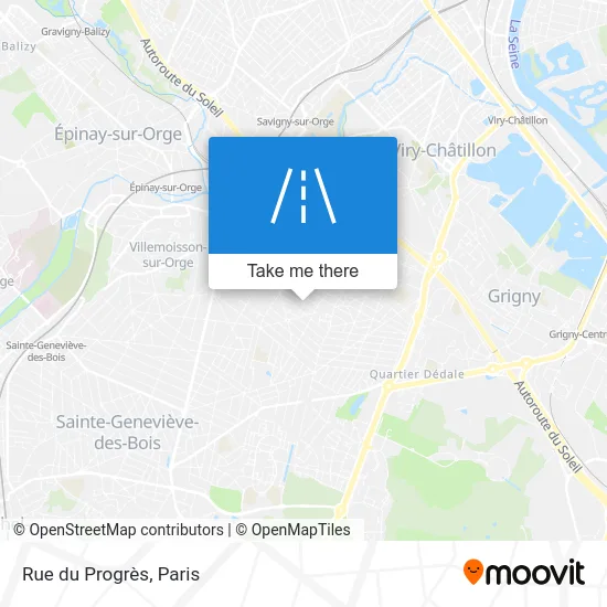 Rue du Progrès map