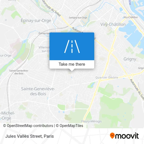 Rue Jules Vallès map