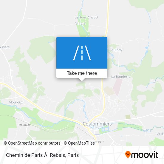 Chemin de Paris À  Rebais map
