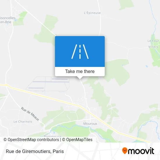Rue de Giremoutiers map