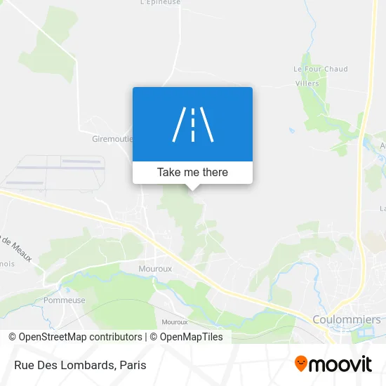 Rue Des Lombards map