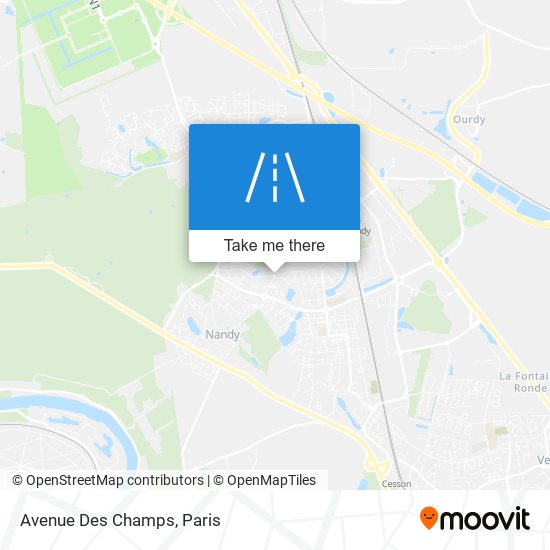 Mapa Avenue Des Champs