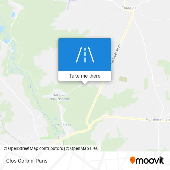 Clos Corbin map