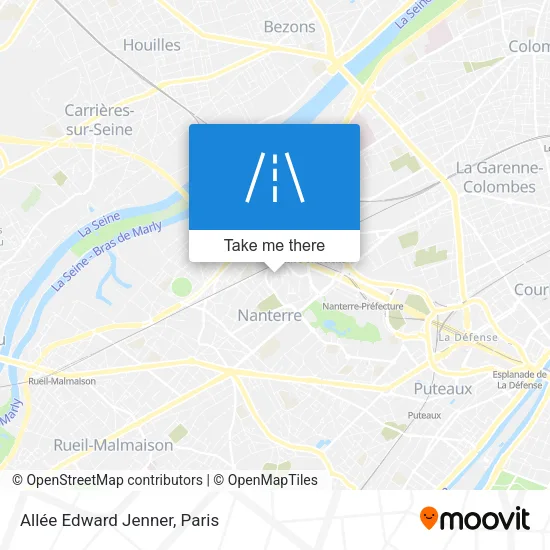 Allée Edward Jenner map