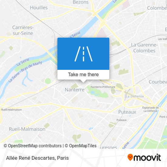 Allée René Descartes map